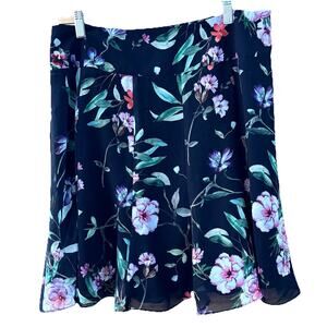 Review Australia Wild Flippy Mini Skirt Sz 12 A Line Chiffon Over Sateen Lining